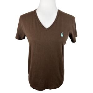 Polo Ralph Lauren Sport Short Sleeve V-neck Cotton T-shirt Small